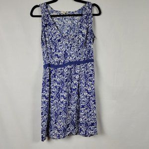 LAmade cotton dress deep v neck front printed dress